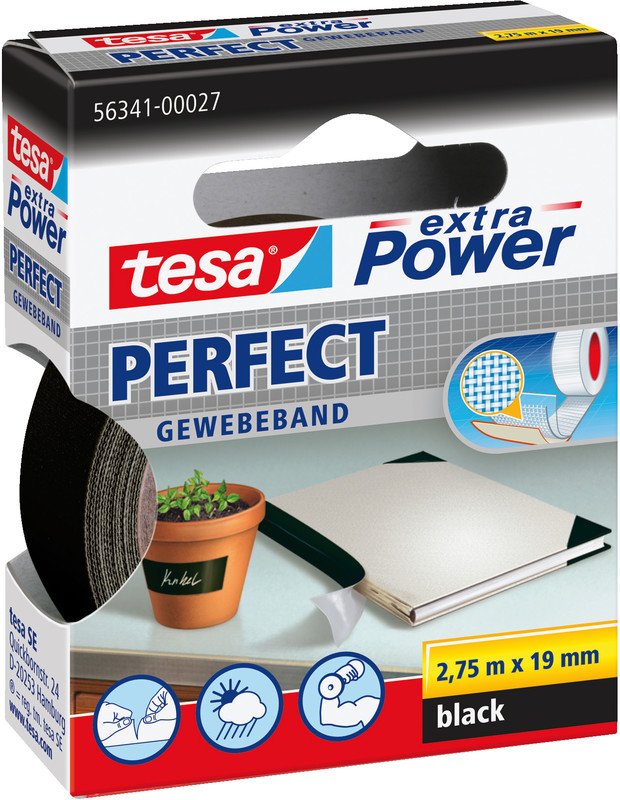 Tesa Gewebeband extra Power 19mmx2.75m Pic1