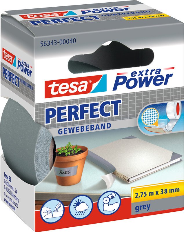 Tesa Gewebeband extra Power 38mmx2.75m Pic1