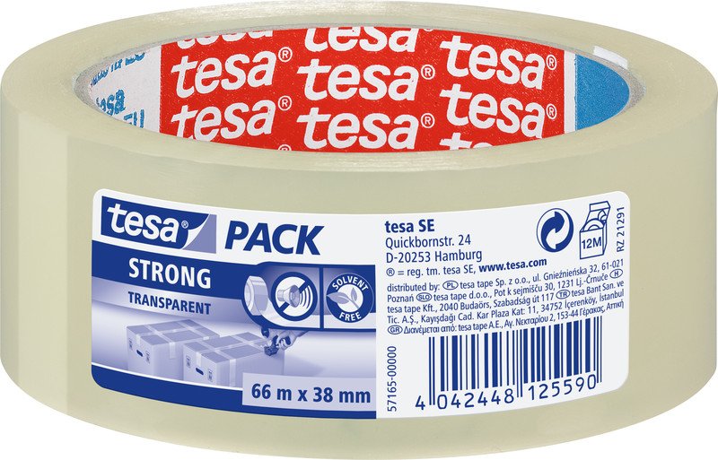 Tesa Verpackungsband PP strong 38mmx66m Pic1