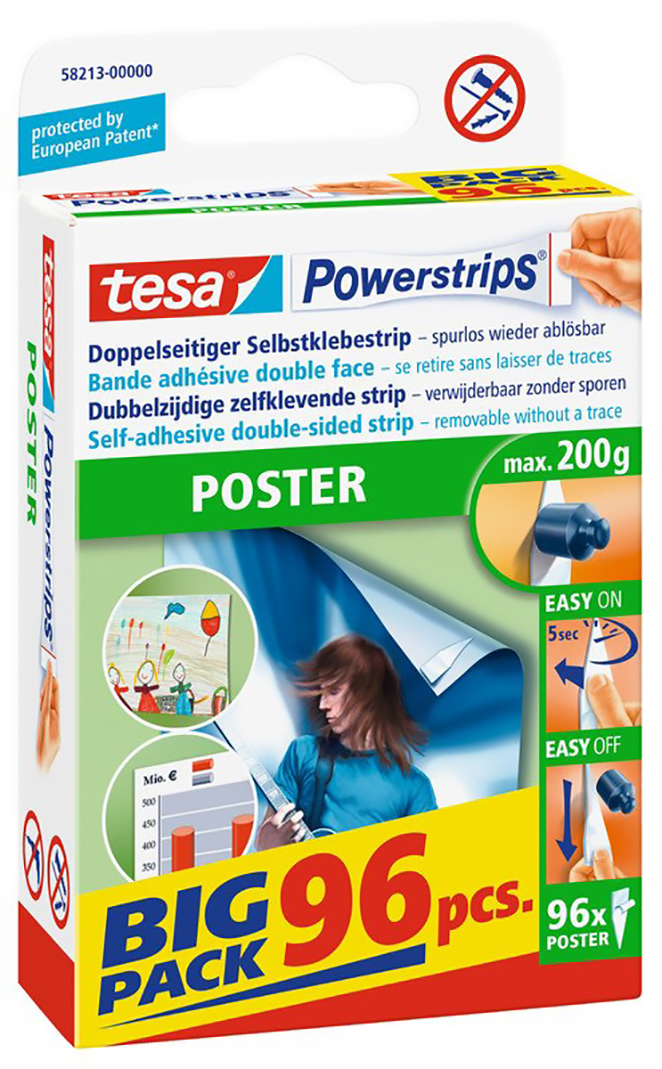 Tesa Powerstrips poster BigPack à 96 Pic1