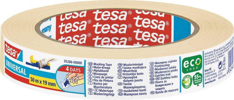 Tesa ruban de masquage en papier crêpe Universal 19mmx50m Pic1