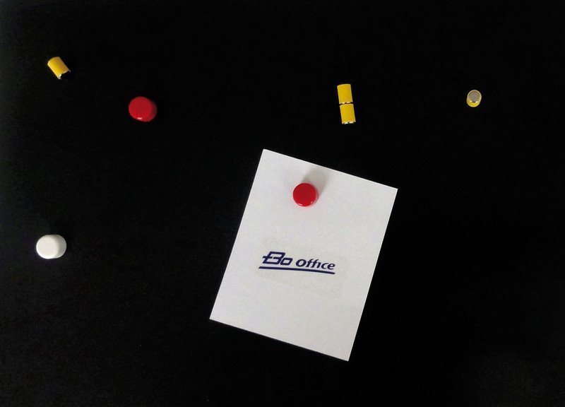 BoOffice Magnetplatte A4 selbstklebend schwarz Pic1