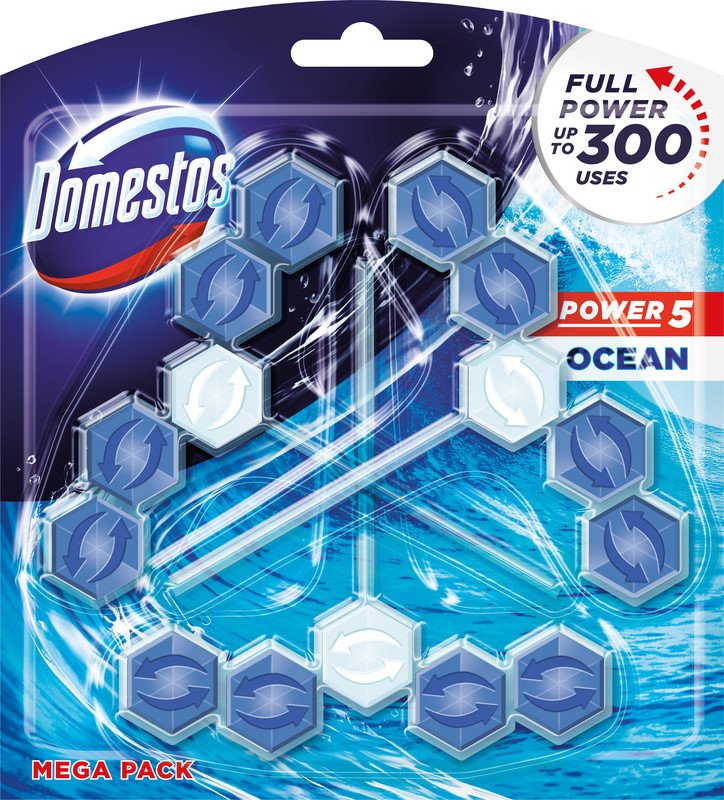 Domestos Bloc cuvette Power 5 Ocean Pic1