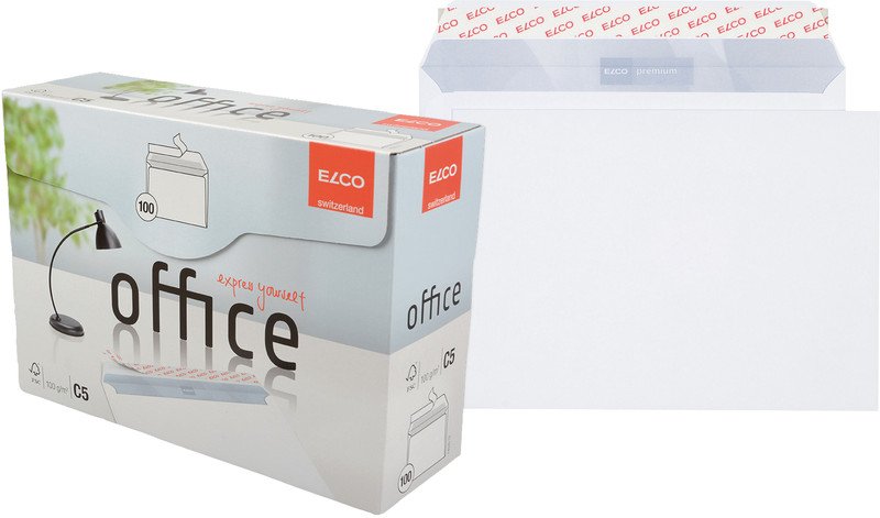 Elco enveloppes Office Optifix C5 100gr sans fenêtre à 100 Pic1
