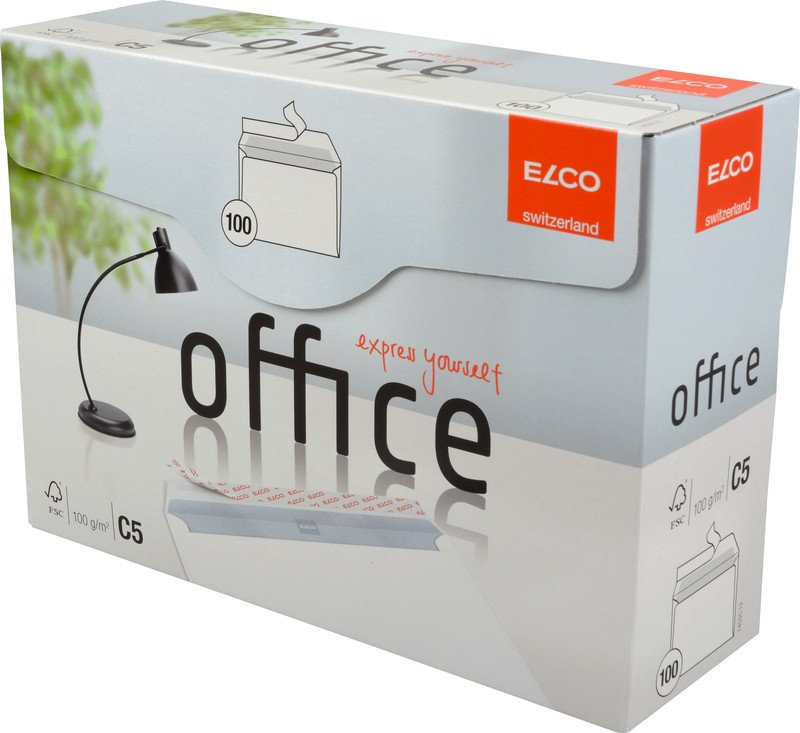 Elco enveloppes Office Optifix C5 100gr sans fenêtre à 100 Pic2