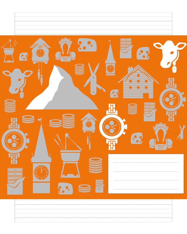 Naturaline Schulheft Stab 4° 20 Blatt 4/4/4l Pic1