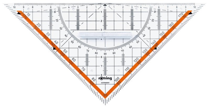 Rotring Geo-Dreieck 23cm mit Griff Pic1