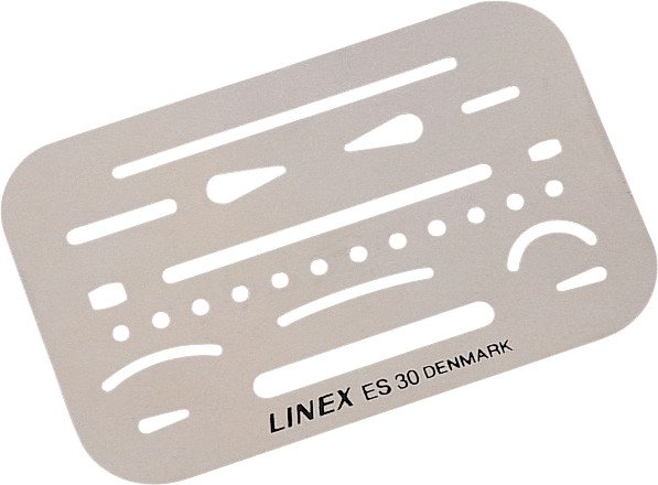 Linex Radierschablone ES30 9x6cm Pic1