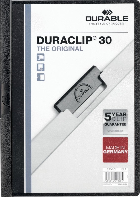 Durable Klemmhefter Duraclip A4 70gr bis 30 Blatt Pic1