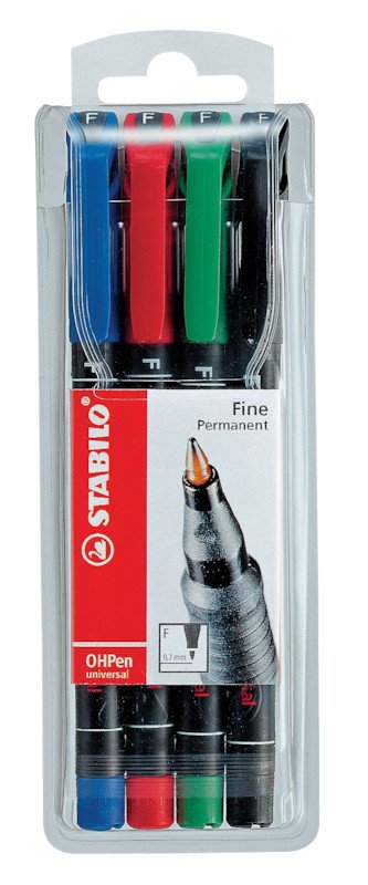 Stabilo-OHPen Marker 842 F 4er Etui Pic1