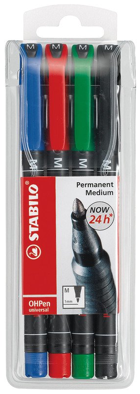 Stabilo-OHPen Marker 843 M 4er Etui Pic1