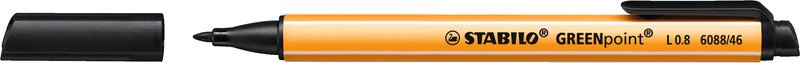 Stabilo Faserschreiber GREENpoint 0.8mm schwarz Pic1