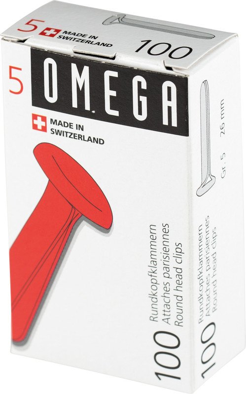Omega Musterklammern 26mm 5/100 Pic1