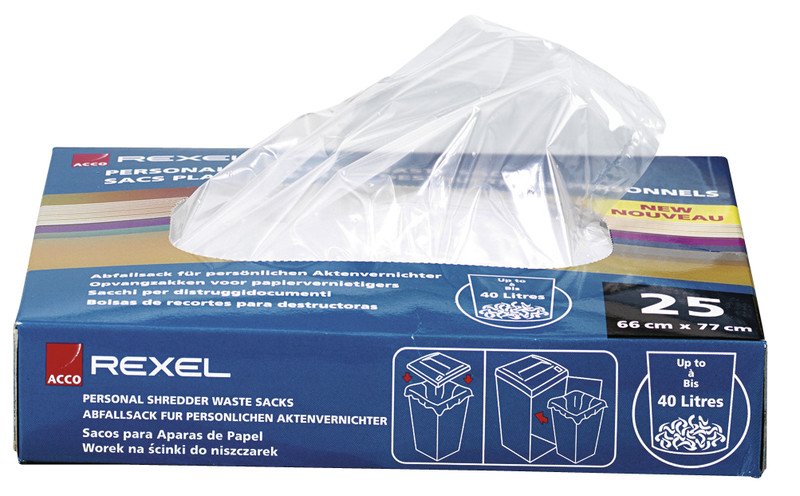 Rexel Aktenvernichtersäcke aus Kunststoff 40l Pic1