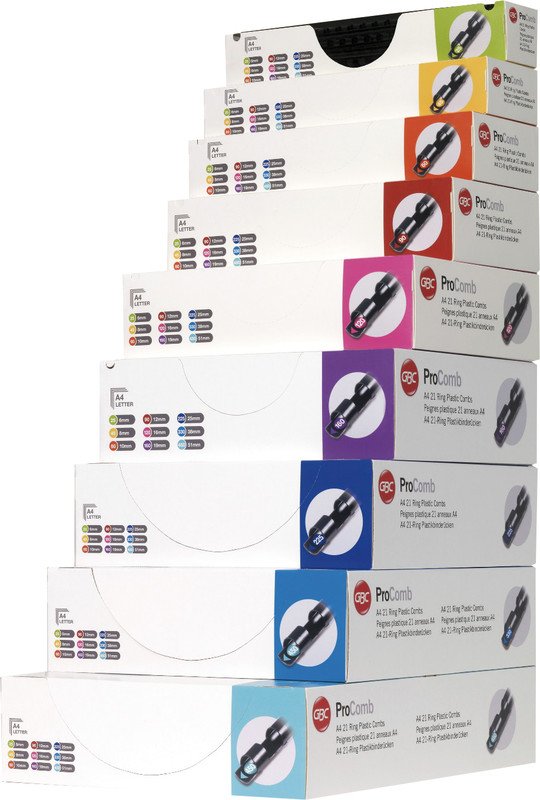 GBC Plastikbinderücken ProComb 6mm 21 Ring à 100 Pic5