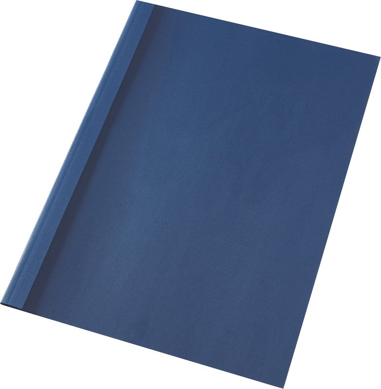 GBC Chemises pour thermoreliures toile 3mm à 100 bleu Pic2