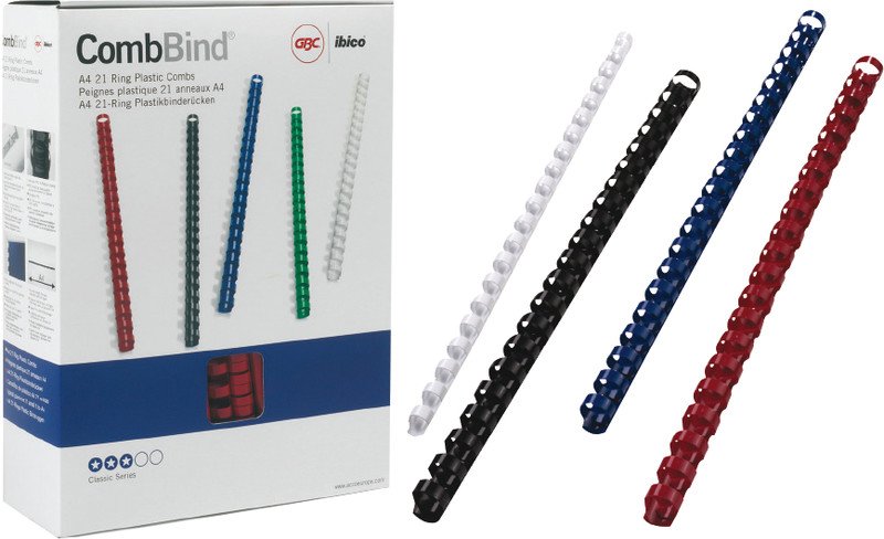 GBC Plastikbinderücken rund 25mm 21 Ring à 50 Pic4