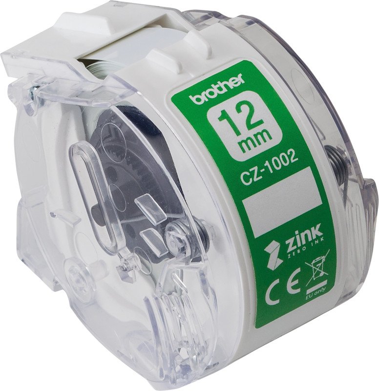 Brother Etiketten CZ 12mm x 5m weiss Pic3
