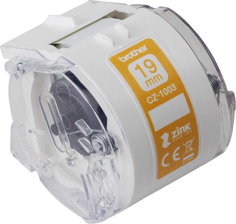 Brother Etiketten CZ 19mm x 5m weiss Pic3