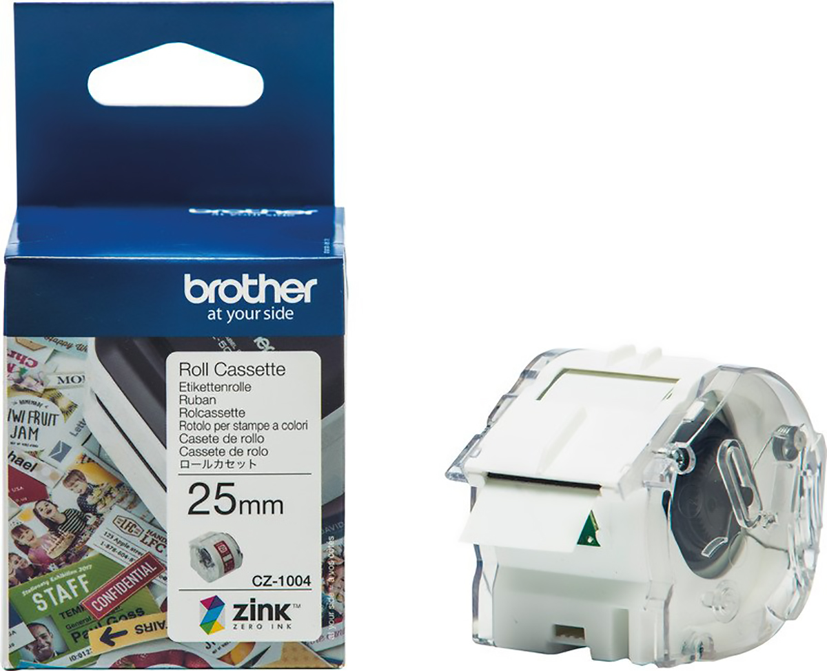 Brother Etiketten CZ-1004 25mmx5m weiss Pic1