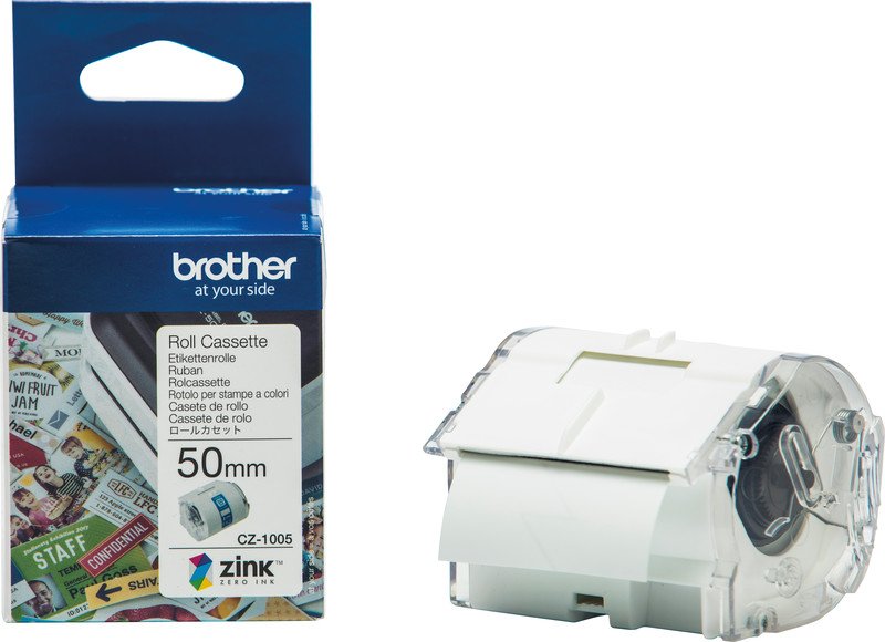 Brother Etiketten CZ 50mm x 5m weiss Pic1