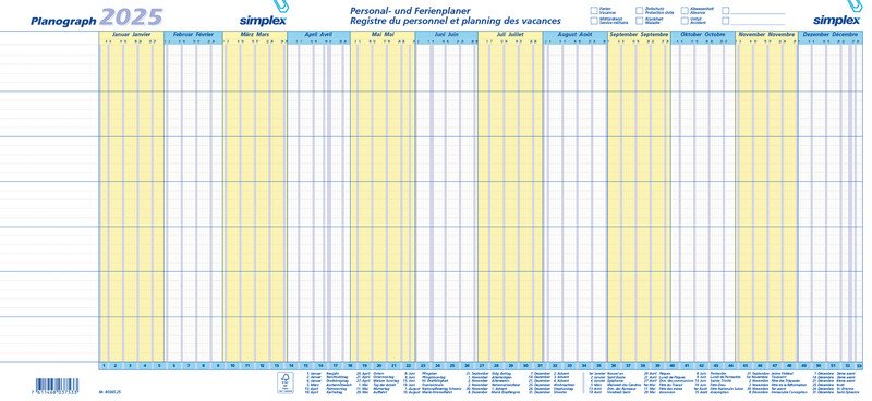 Simplex Planograph 640x296 Pack à 10 Stück Pic1