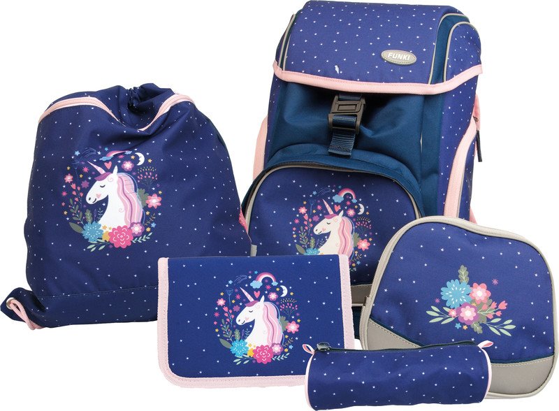 Funki Schulrucksack Flex-Bag Unicorn Pic1