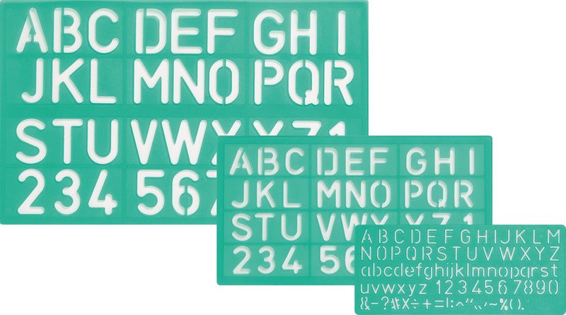 LINEX Schriftschablonen Pic1