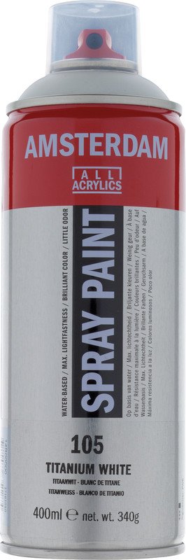 Amsterdam Peinture aérosol 400ml blanc Pic1