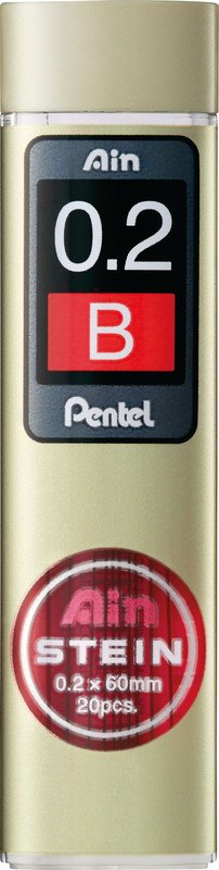 Pentel Bleistiftminen AinStein 0.2mm B à 20 Pic1