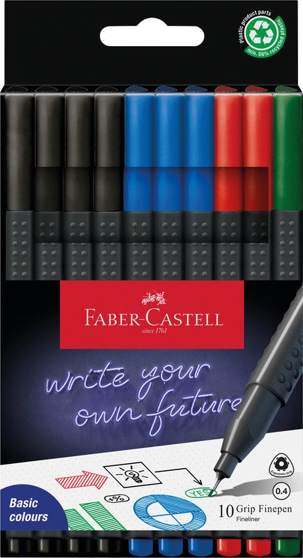 Feutre à pointe fine FABER-CASTELL Grip Office 0,4 mm Pic1