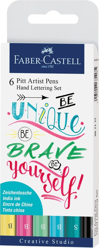 Faber Castell Tuschestifte Pitt Artist Pen Lettering Pic1