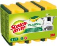 Scotch-Brite Eponges avec tampon vert à 3 pieces