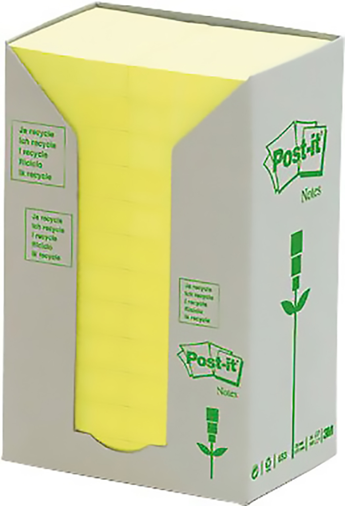 Post-it Haftnotizen Turm Recycling 38x51mm à 24 Pic1