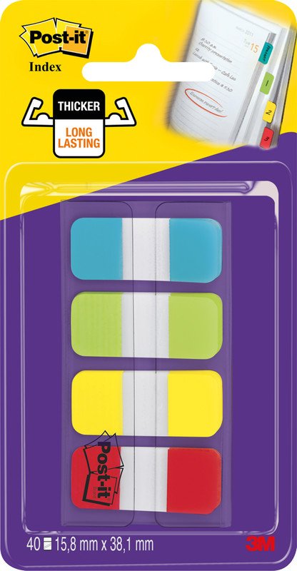 Post-it Index Strong 15.8x38.1mm assortiert Pic1