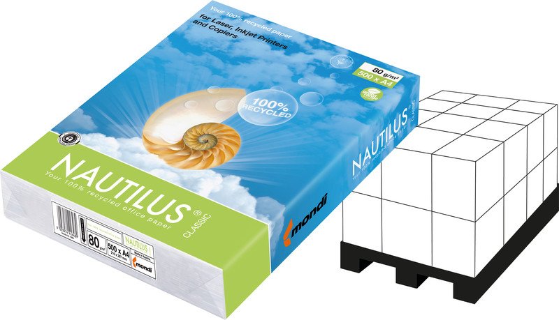Nautilus Universalpapier Classic Recycling A4 80gr à 500 Pic1
