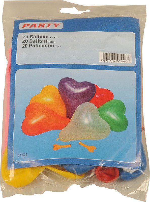 Party Ballons coeur  30cm Pic1