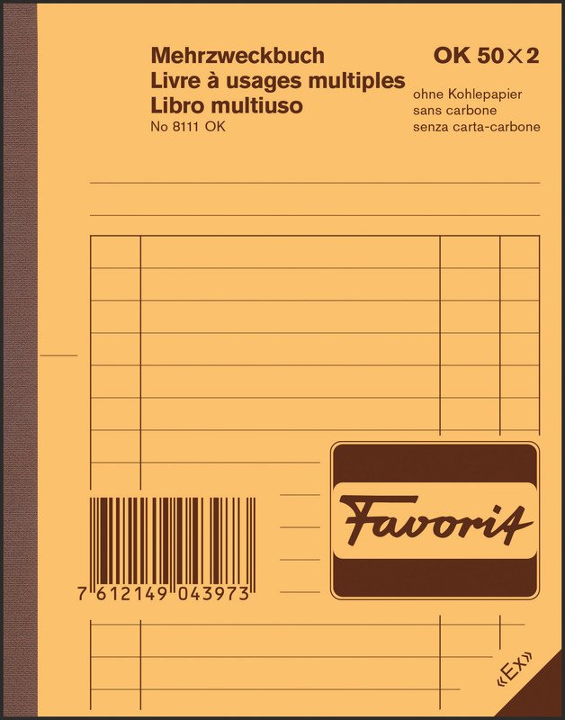 Favorit Mehrzweckbücher A6 OK 50x2 Pic1