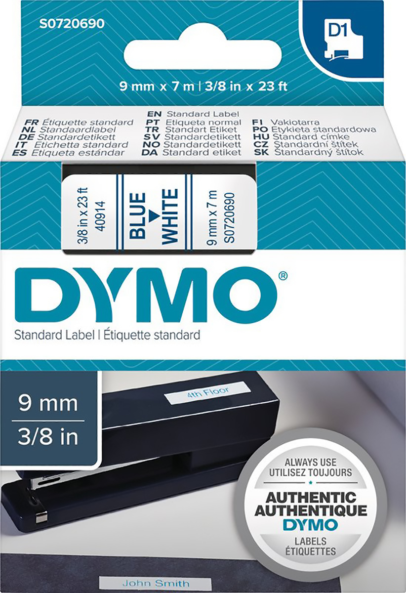 Dymo Schriftband-Kassette 9mmx7m Pic1