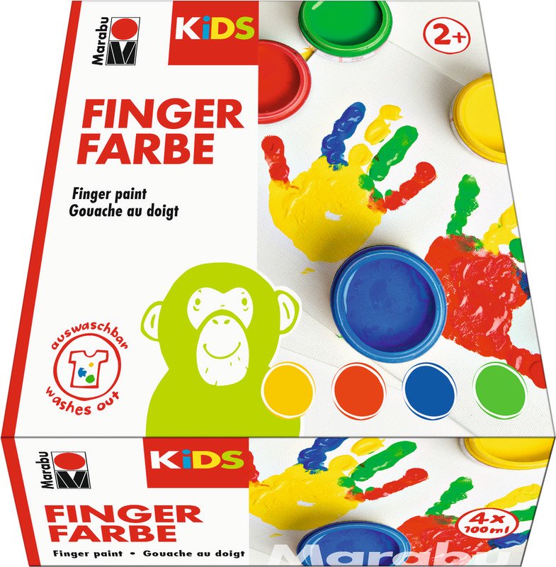 Marabu KiDS Fingerfarben 4er Set Pic1