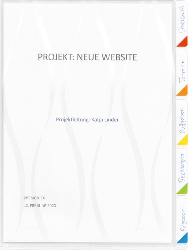 Kolma Sichtmappe Visa Dossier mit Untert. A4 5 Tabs Pic2