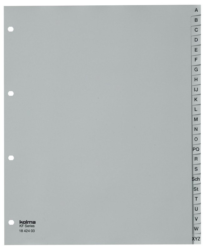 Kolma Register KolmaFlex A4 A-Z 24-teilig XL überbreit Pic1