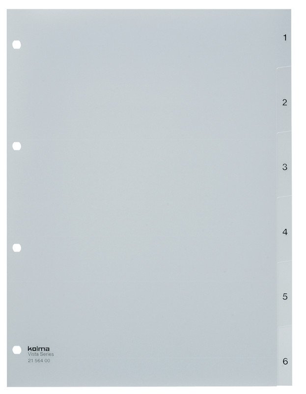 Kolma Register Vista KolmaFlex A4 1-6 nummeriert Pic1