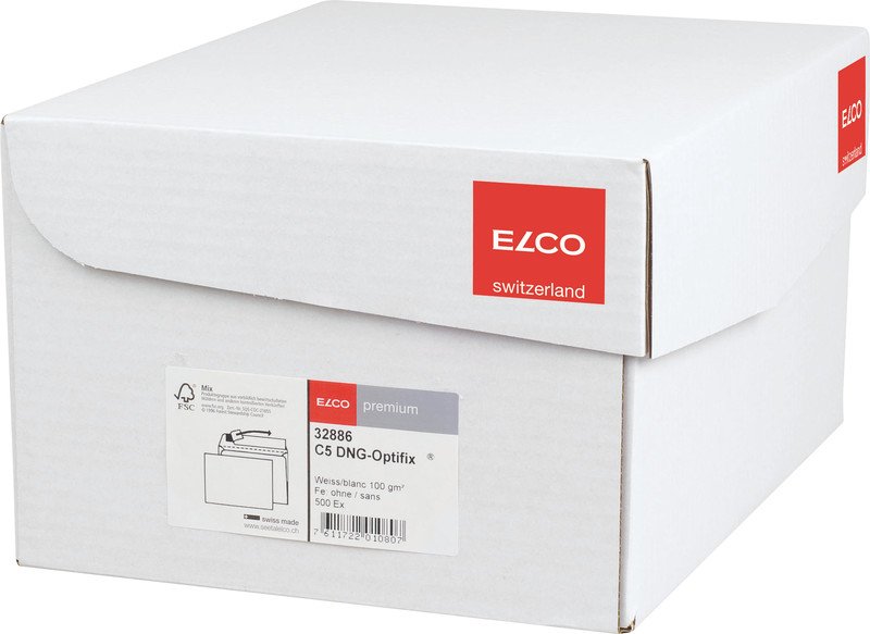 Elco Couvert Premium FSC C5 100gr ohne Fenster à 500 Pic3