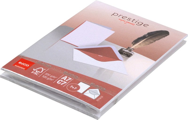 Elco Doppelkarten Prestige A7/C7 rot 200gr à 5 Pic2