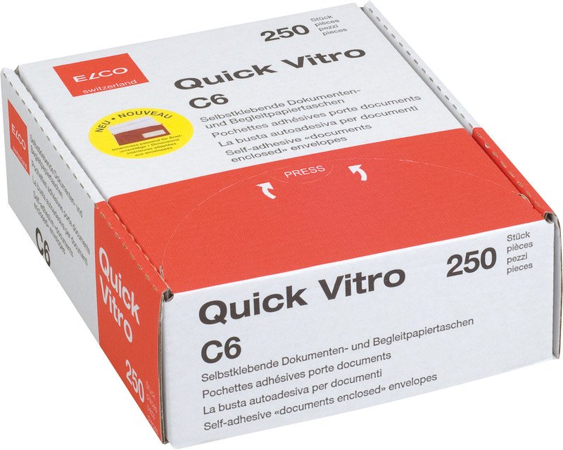 Elco Quick Vitro Dokumententasche C6 Fenster rechts à 250 Pic2