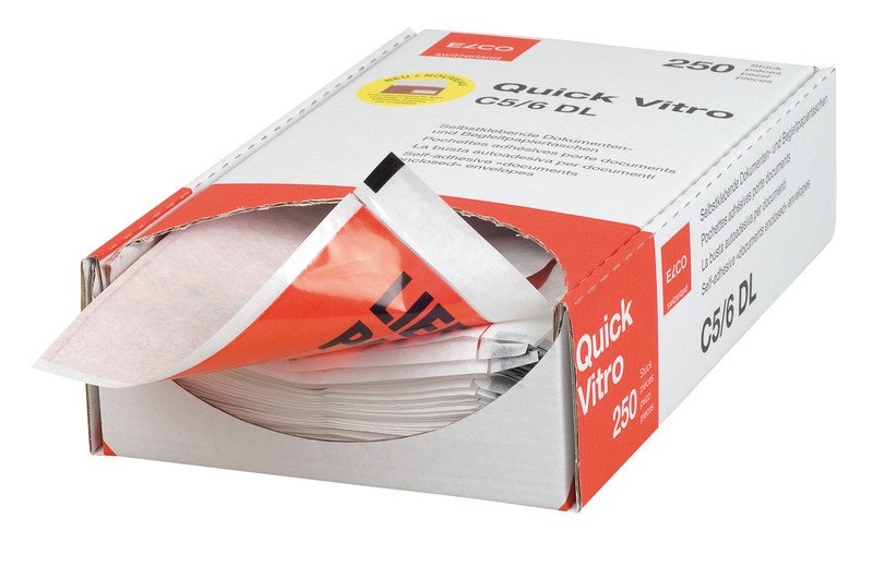 Elco Quick Vitro Enveloppes-pochettes C5/6 f à gauche à 250 Pic2