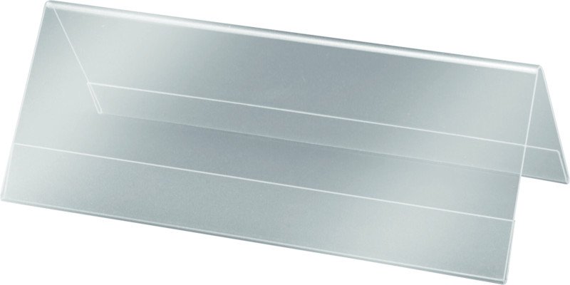 Sigel Tischaufsteller aus Hartplastik Dachform 240x90 à 5 Pic1
