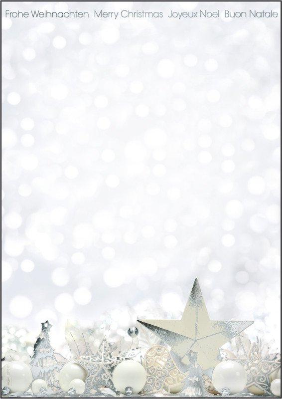 Sigel Weihnachtsbriefpapier A4 90g WhiteStars à 25 Pic1