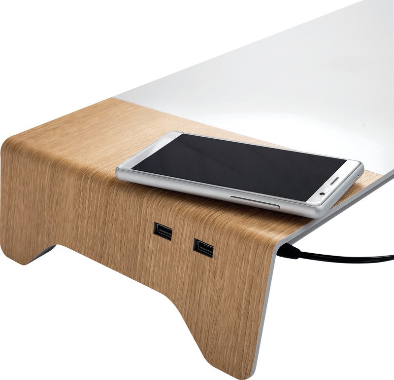 Sigel Support pour écran smartstyle USB met+wood Pic3